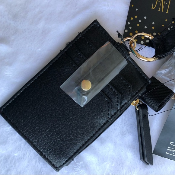 INC Amandaa Wristlet & Card Case Lanyard, Camel Snake, NWT - Picture 3 of 6